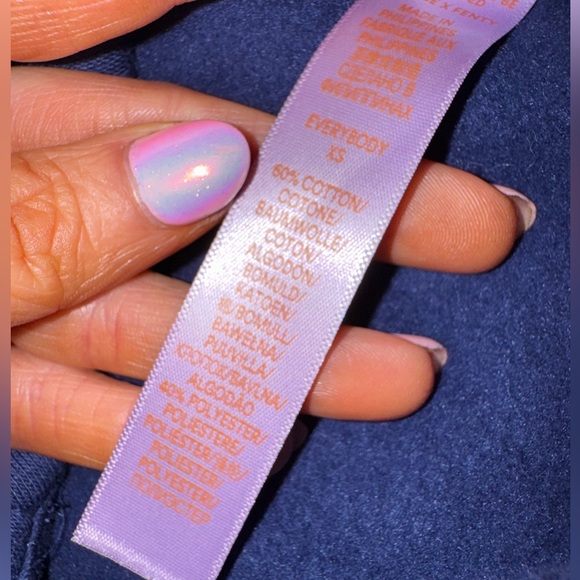 Savage X Fenty ESSENTIAL OVERSIZED BUTTON-UP SHIRT in Royal Blue - Picture 7 of 14